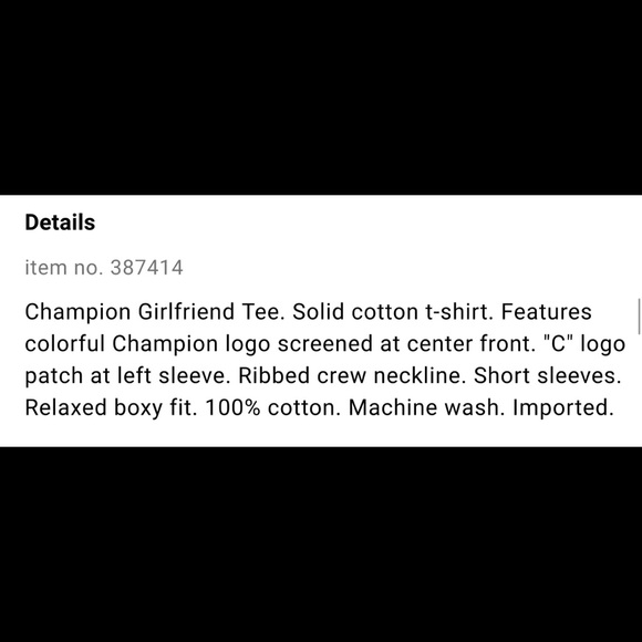 NWT Champion Girlfriend Women’s Tee - Picture 6 of 6